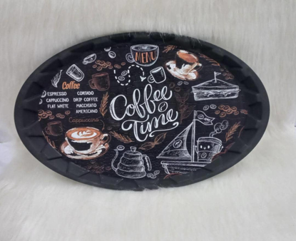 تصویر از سینی بیضی حراجی3پلی متال