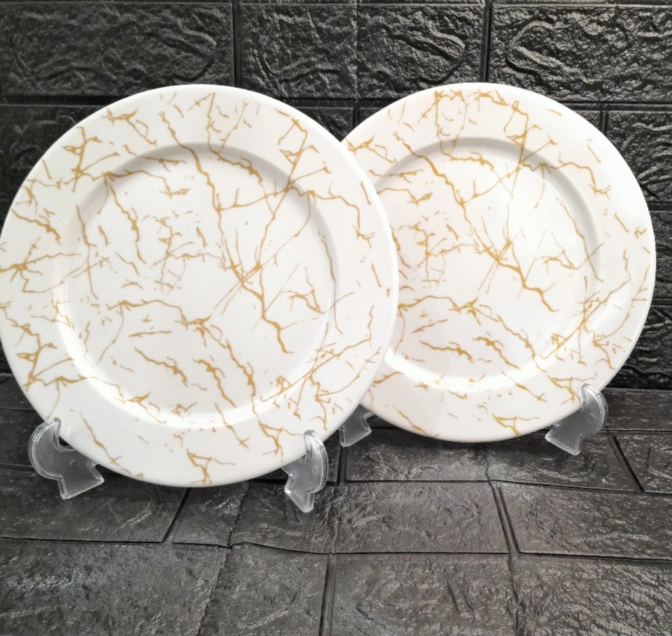 تصویر از بشقاب تخت ماربل گرد