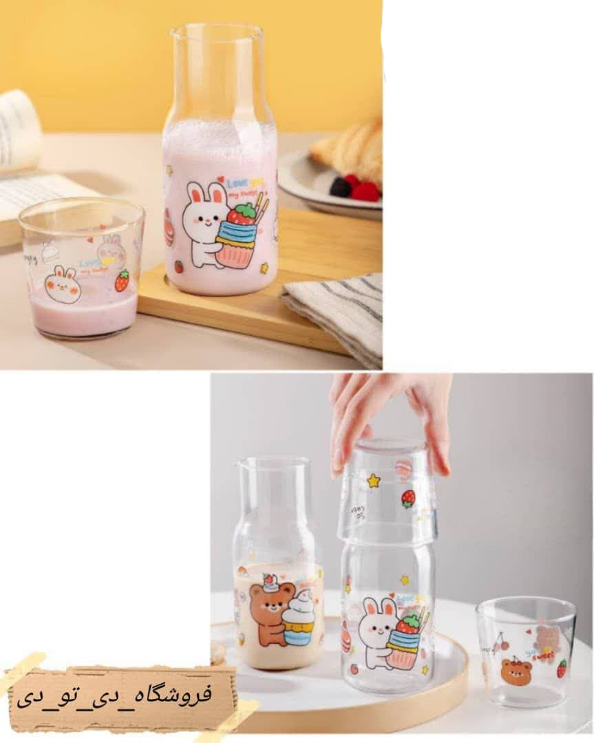 تصویر از پارچ اب لیوان دار دیزنی