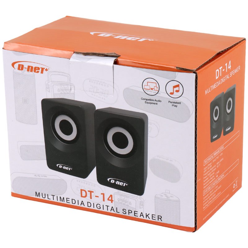 تصویر از اسپیکر دو تیکه D-net DT-14 WIRELESS SPEAKER