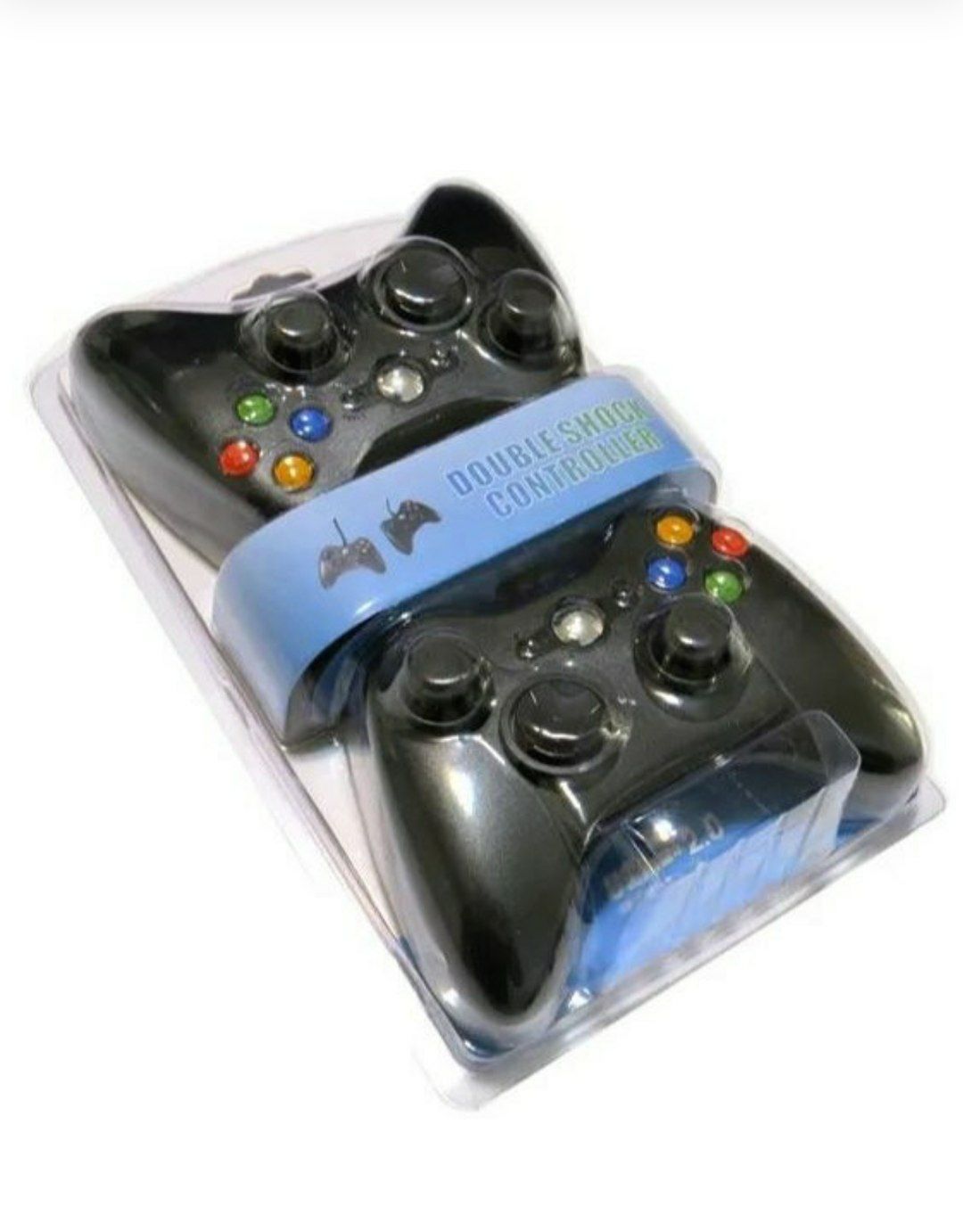 تصویر از دسته بازی سیم دار دوبل شک دار کامپیوتر xbox360