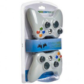 تصویر از دسته بازی سیم دار دوبل شک دار کامپیوتر xbox360