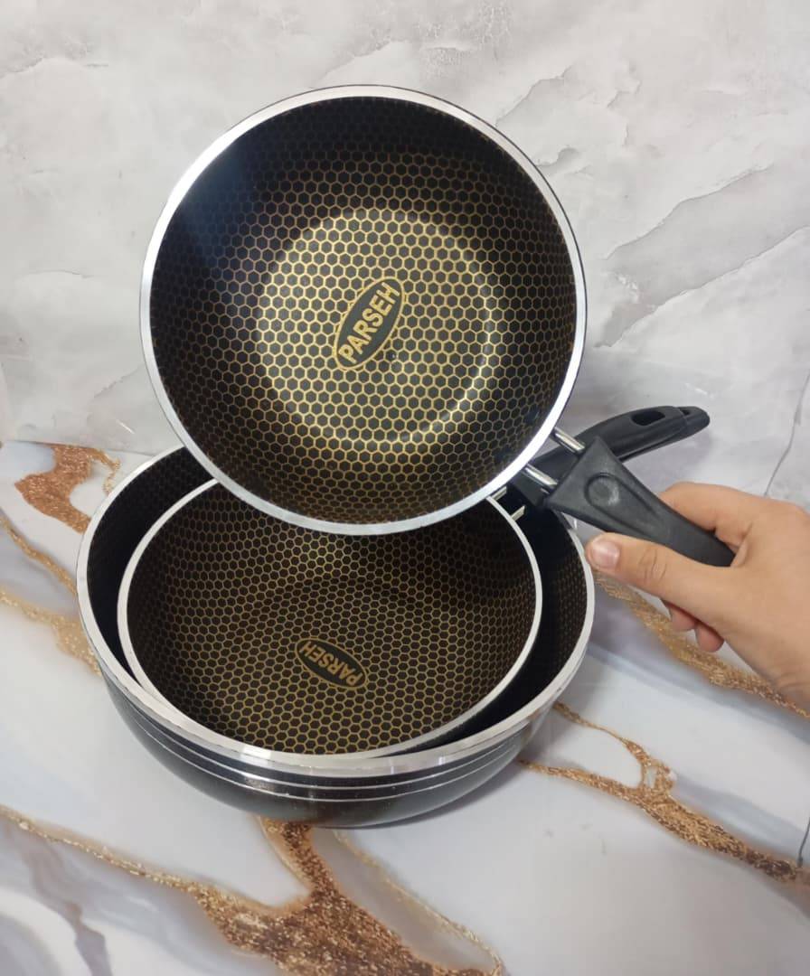 تصویر از تابه تکدسته طرح چدن زنبوری تکا شمس