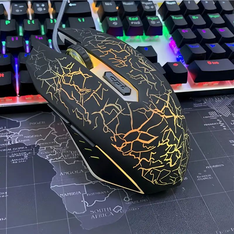 تصویر از موس سیم دار گیمینگ t4