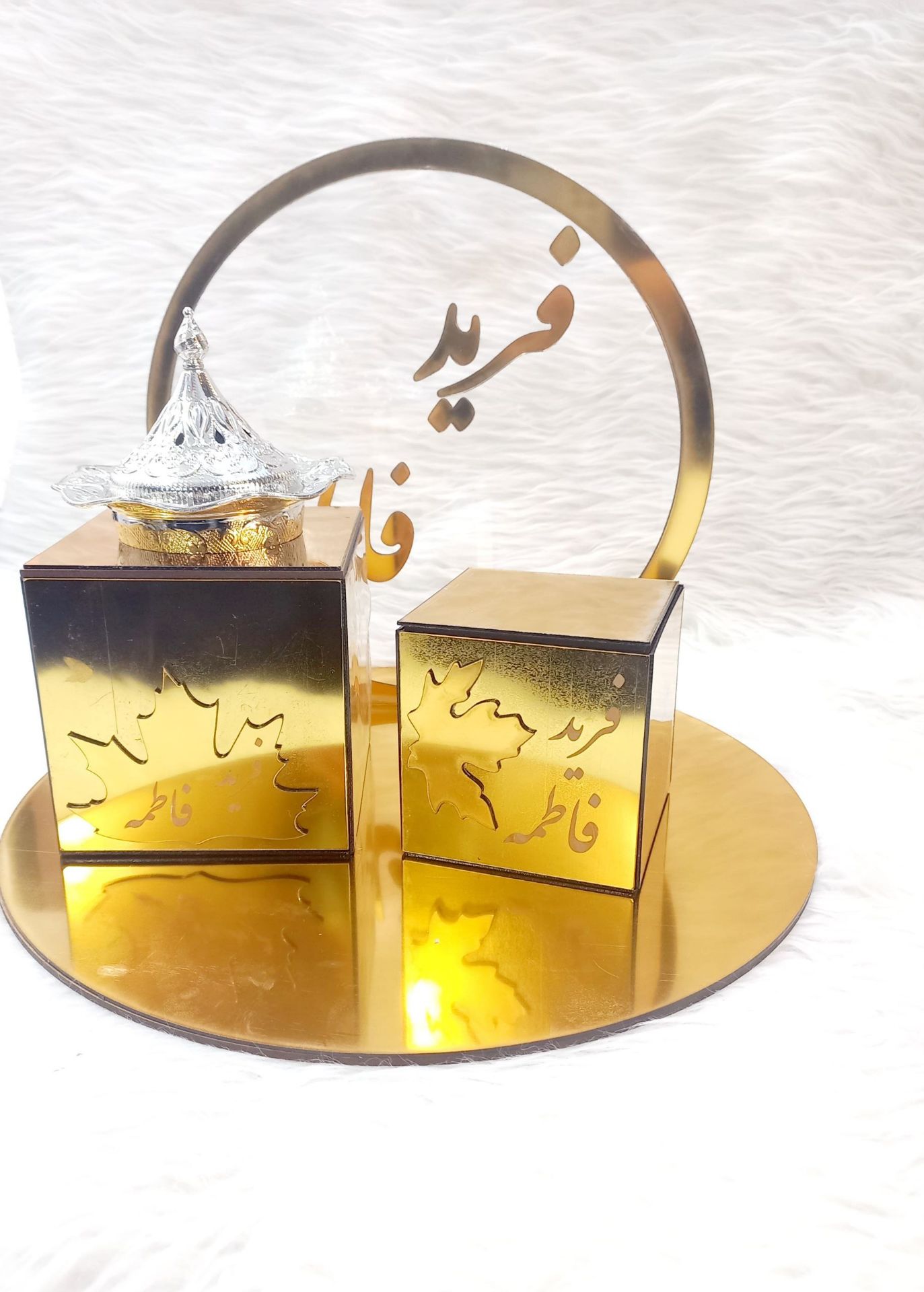 تصویر از ست سینی و بخور سوز