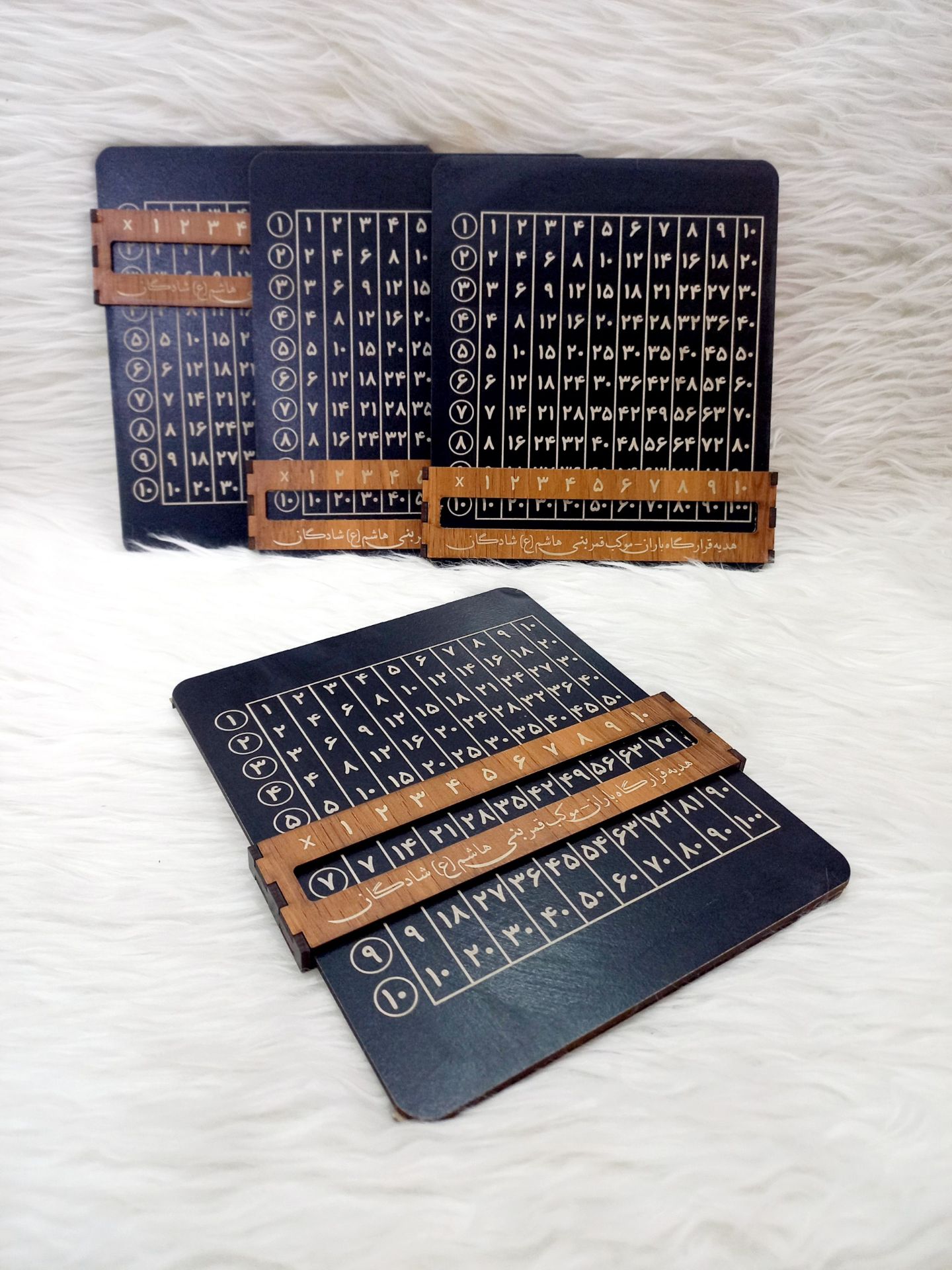 تصویر از جدول ضرب چوبی