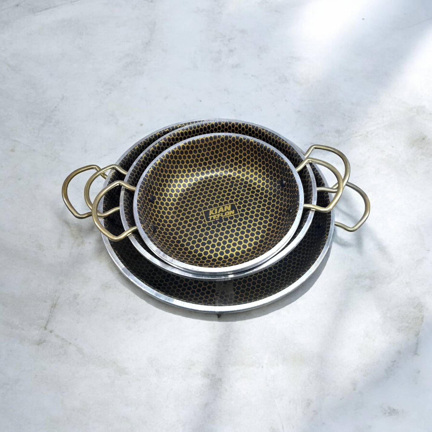 تصویر از 3تابه دودسته طلا زنبوری کبان