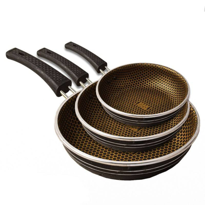 تصویر از 3تابه تکدسته پلاستیک زنبوری اطلس